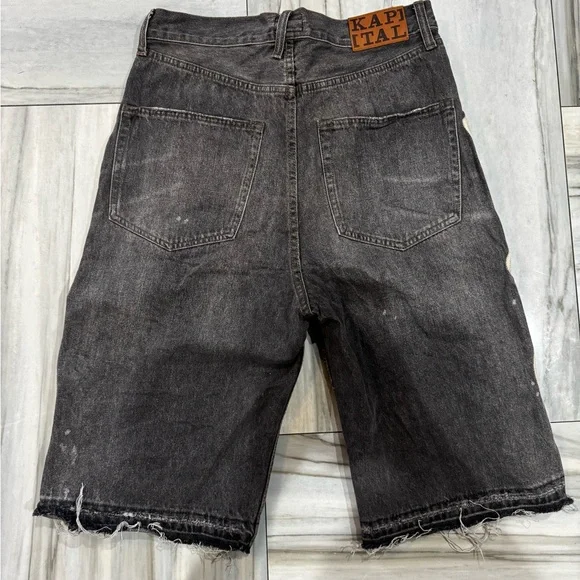 Kapital Bone Denim Shorts